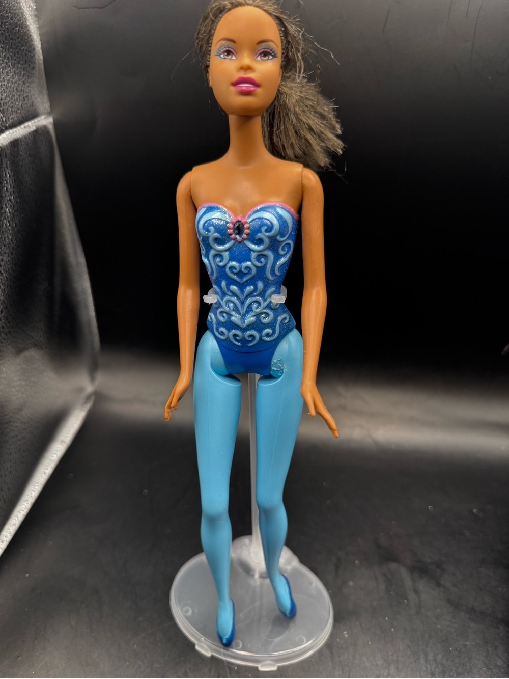 Barbie 2012 Princess Ballerina In Blue With Brown Hair Medium Complexion